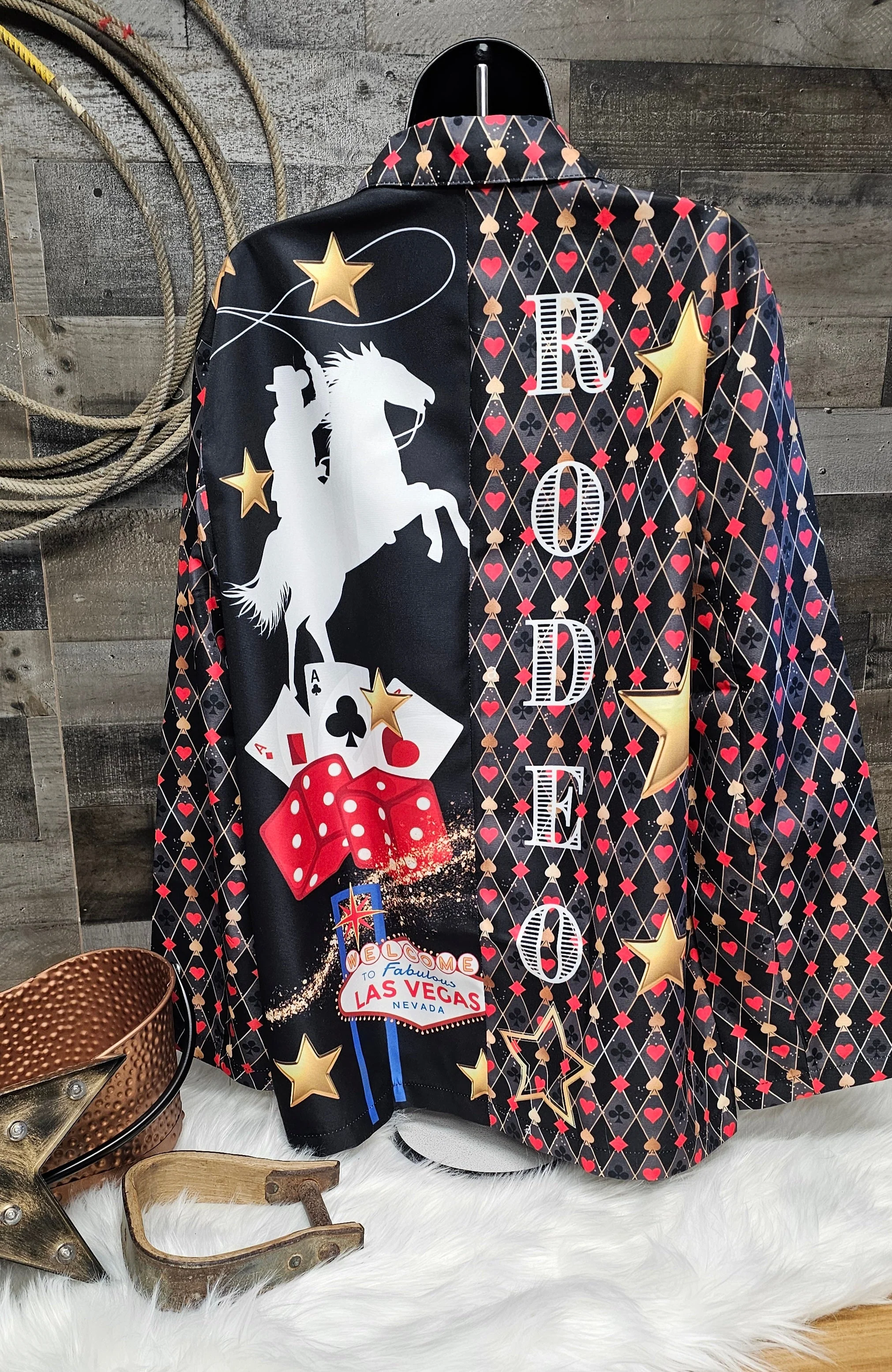 Dependable Baha Ranch Rodeo Vegas Women's Western Blazer Stylish