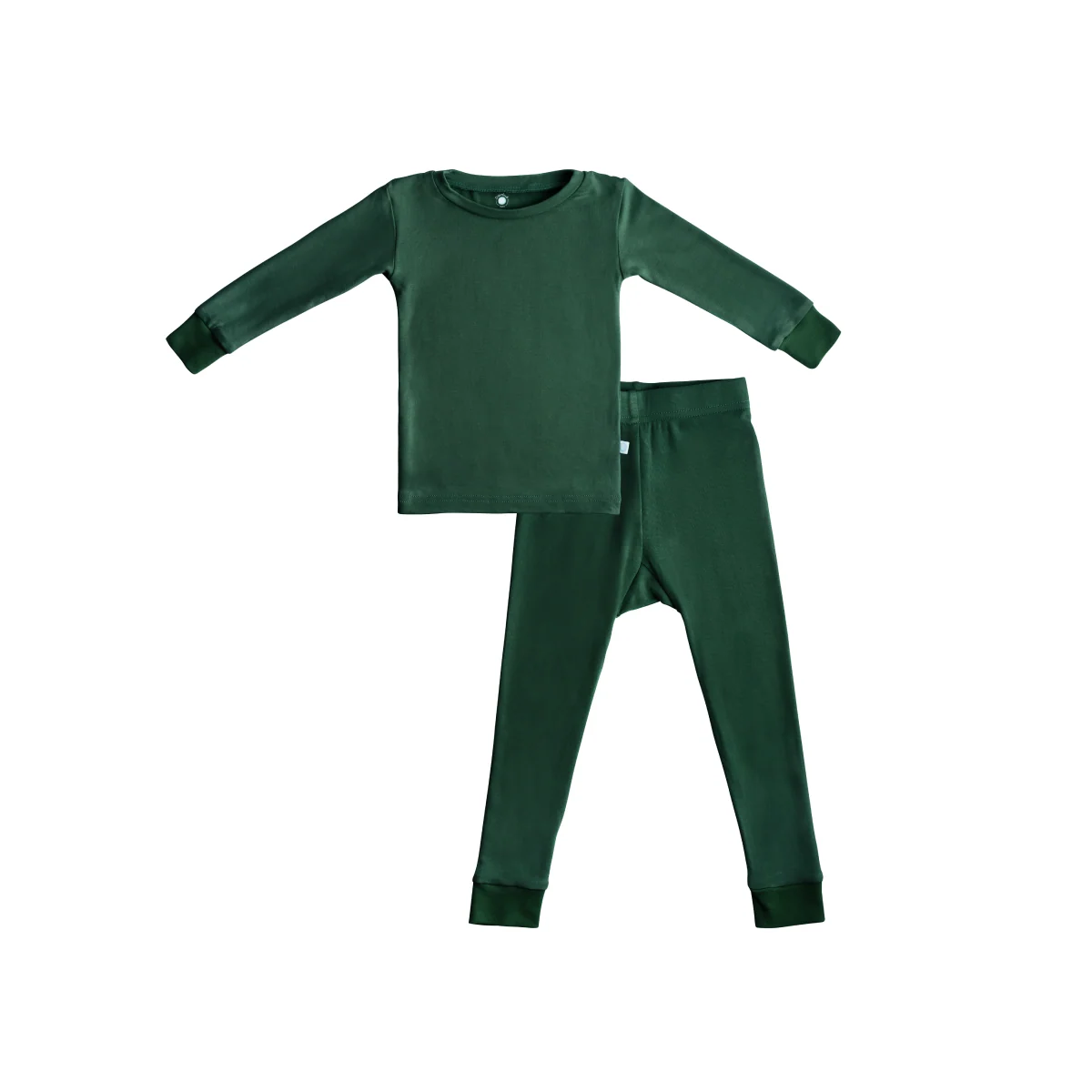 Fast Toddler Kids Bamboo Pajamas - Forest Green Top-Quality