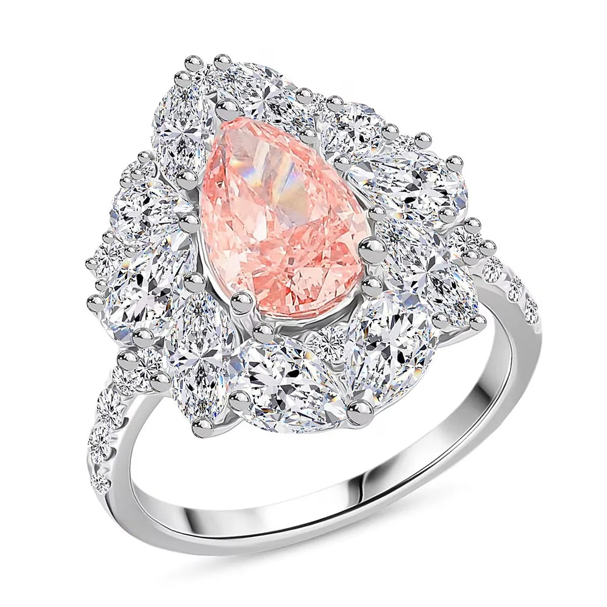 Elite HomeJewelryRingsHalo Rings 8357787 Reusable