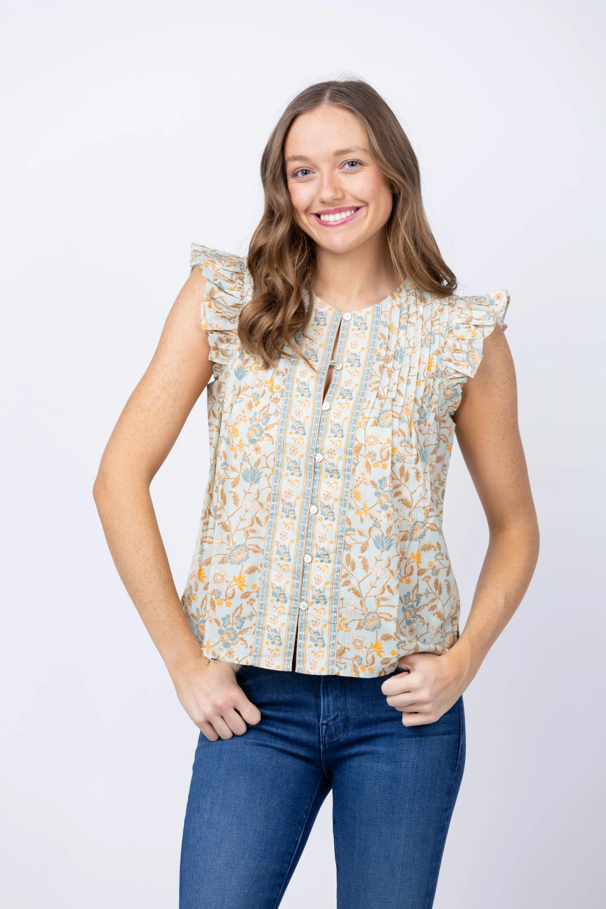 Superior Cleobella Junya Top in Kaia Print Powerful