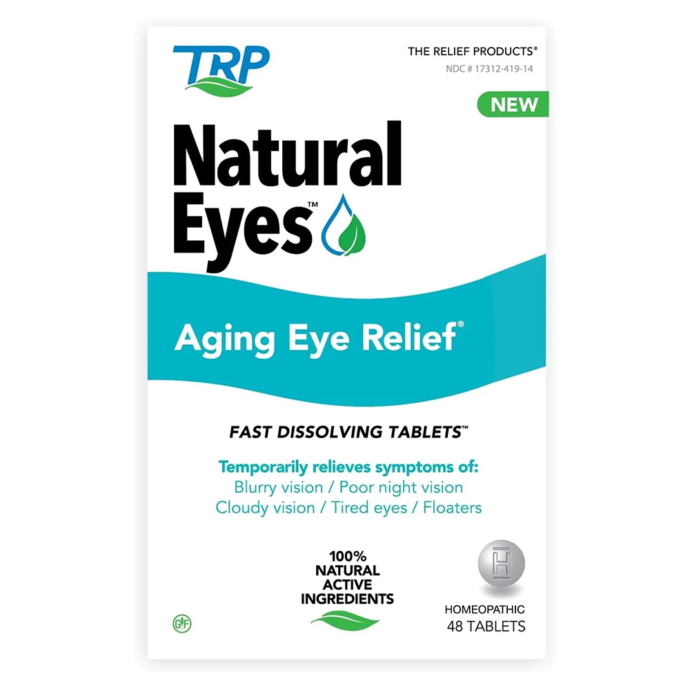 Smooth The Relief Products Natural Eyes Aging Eye Relief Fast Dissolving Tablets 48Ea Eco-Friendly