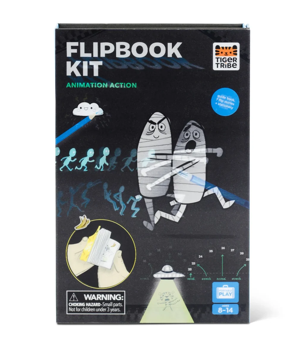 Green Flip Book Kit Animation in Action Fine Crafted
