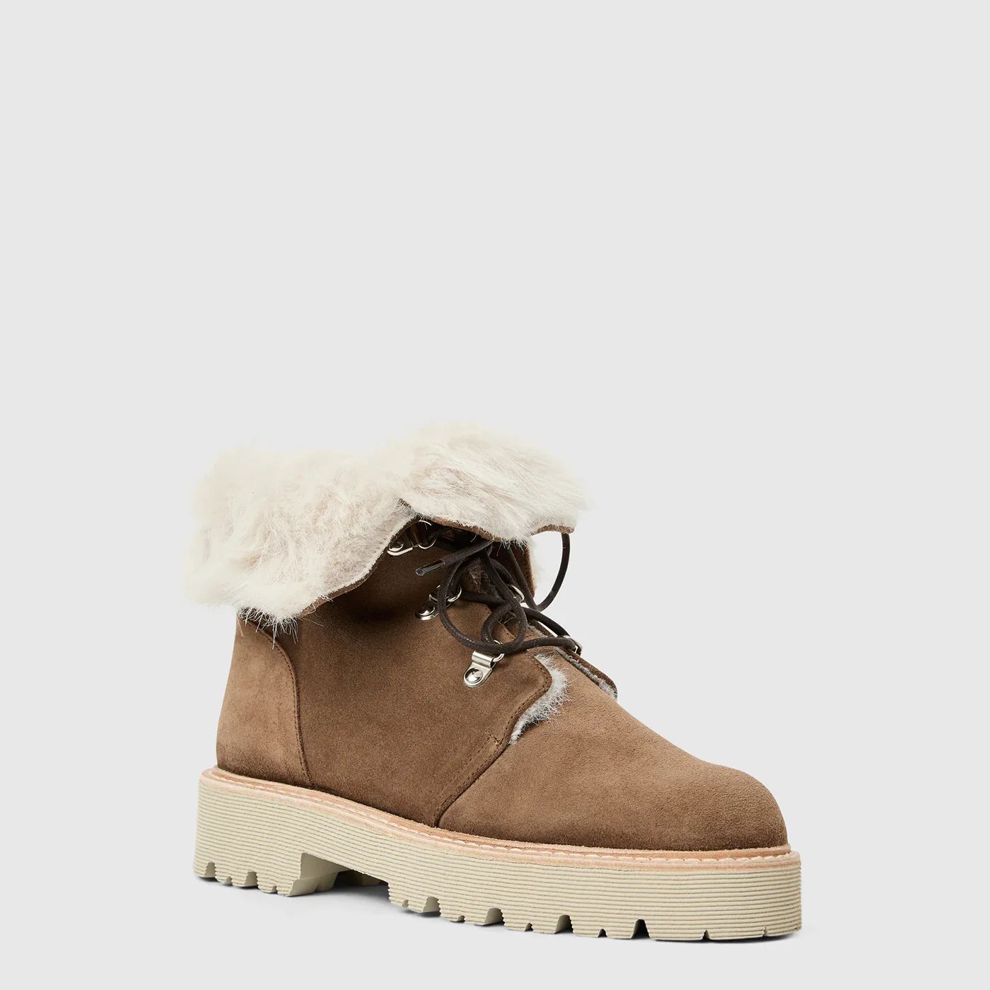 Sophisticated Aquatalia Eva Boot in Taupe Suede Long-Lasting