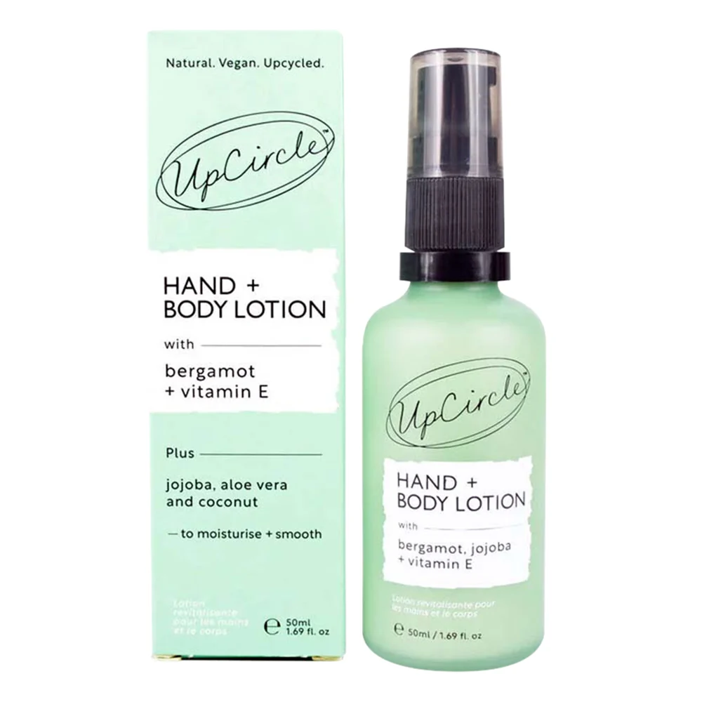 Crafted Upcircle Beauty Vegan Hand and Body Lotion with Bergamot Jojoba and Vitamin E for Soothing and Hydrating Skin 1.69Oz 50ml High-Grade
