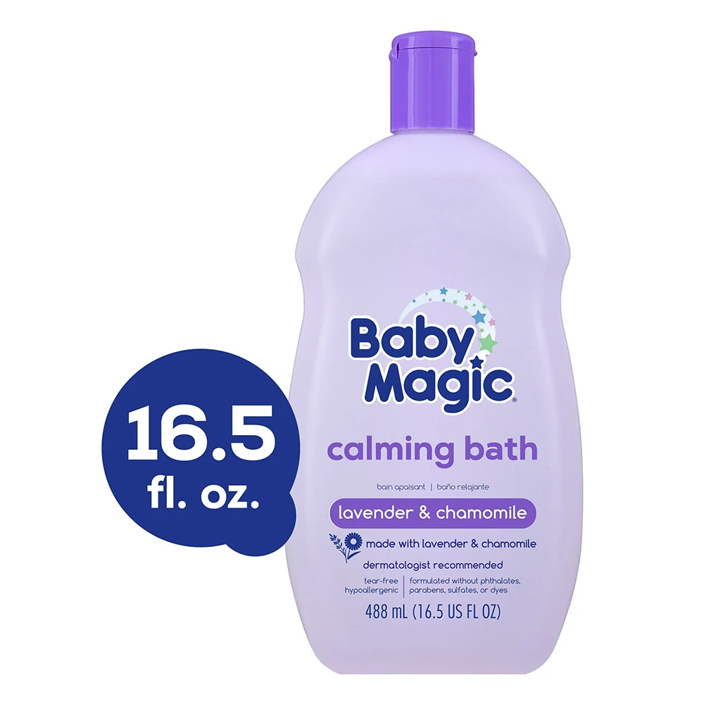 Fine Crafted Baby Chamomile Calming Baby Bath for Infants and Tear Lavender Hypoallergenic 16.5 Oz Contemporary