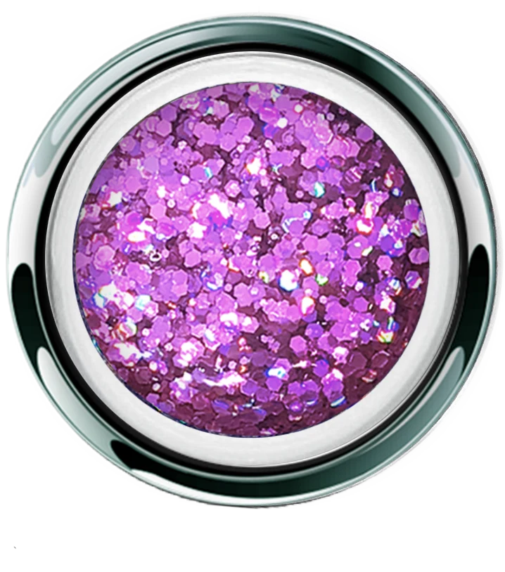 Sustainable Magenta Crush Glitter - Akzentz Gel Play UV LED Organic