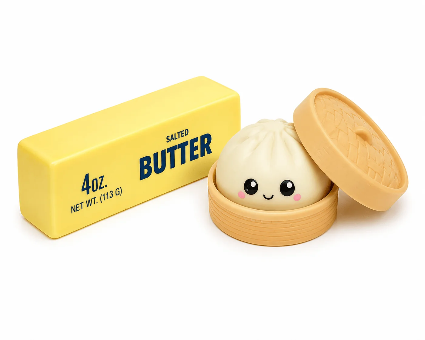 Long-Lasting Butter Squishy Squishy Dumpling Combo Pack – 2PC Stress Relief Fidget Toy Set Convenient