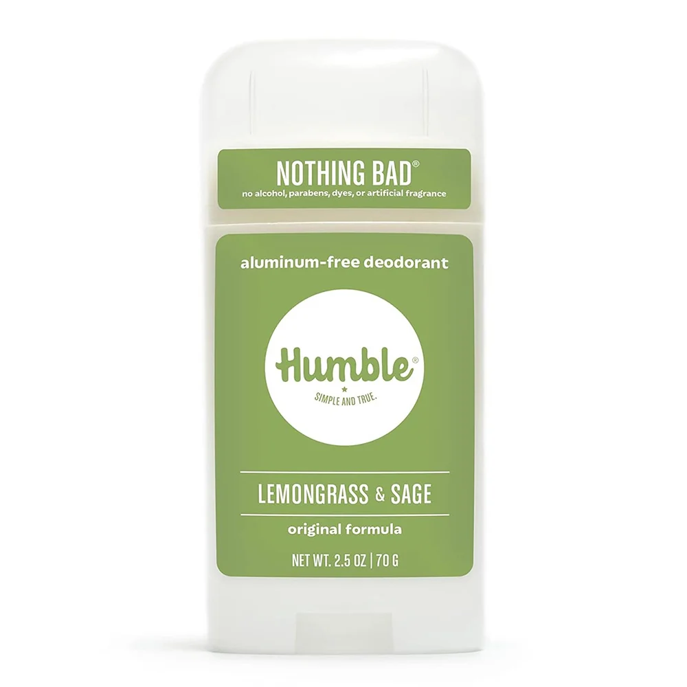 Unique Humble Brands Formula Aluminum Deodorant Lemongrass and Sage for Odor Protection 2.5Oz 70g Smooth