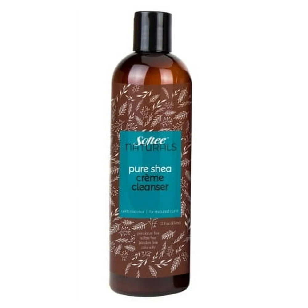 Exclusive Softee Naturals Pure Shea Creme Cleanser Shampoo with Coconut for Textured Curls Sulfate and Paraben 12Oz 354ml Trusted
