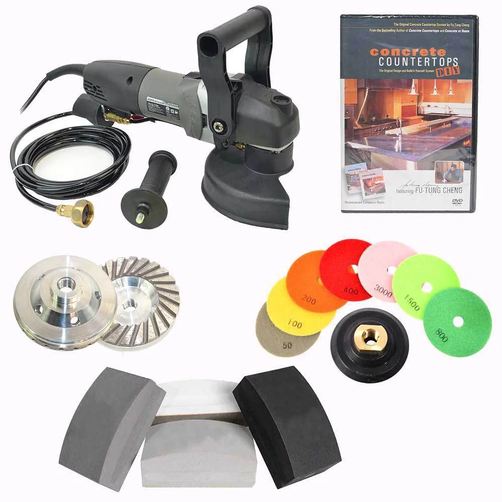 Classic 5 inch Electric Hand Power Wet Concrete Countertop Polisher Grinder Efficient