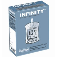 Verified Infinity Automatic Coding Blood Glucose Monitoring System Kit 1Ea Healthy