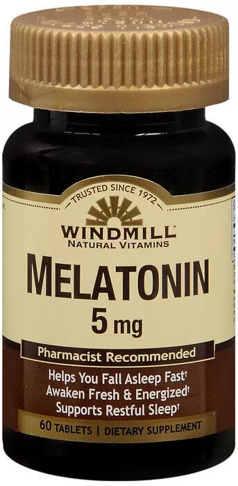 Sophisticated Melatonin 5 Mg Dietary Supplement Tablets By Windmill - 60 Ea Carefully Designed