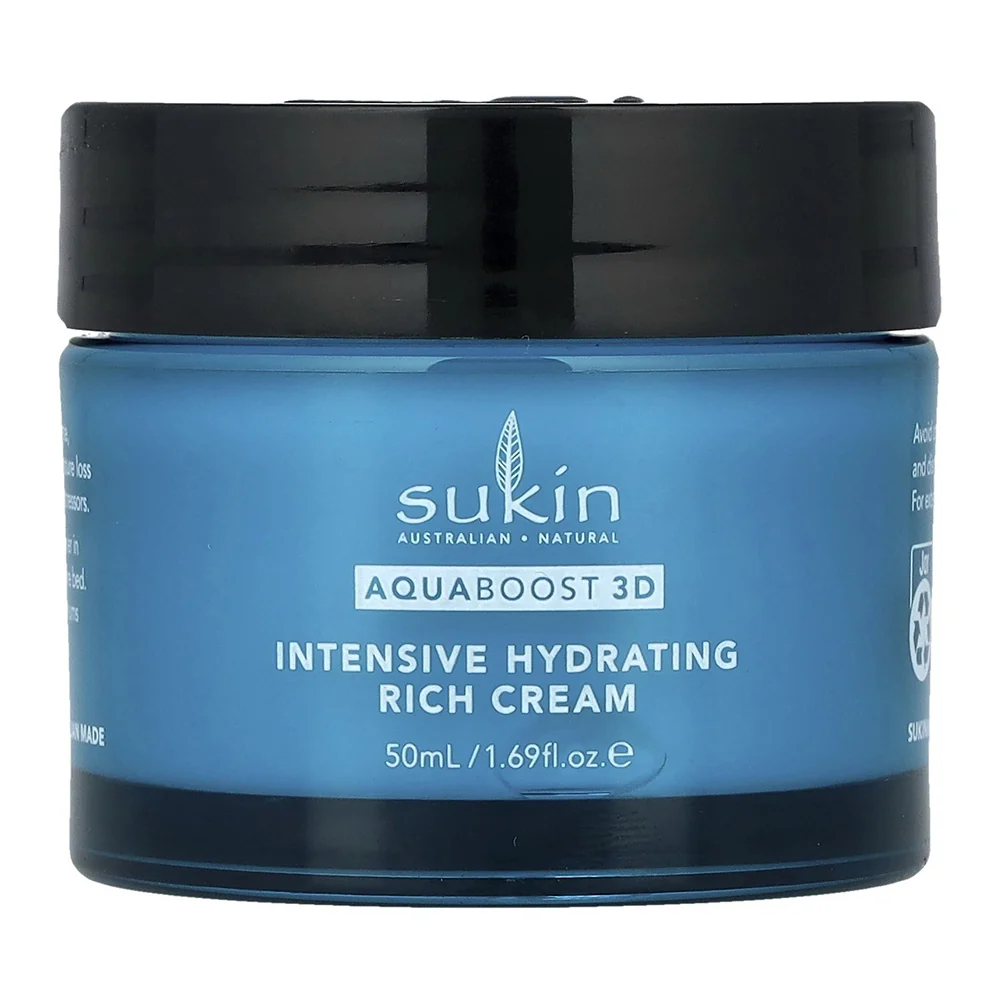 Comfortable Sukin Aquaboost 3D Intensive Hydrating Rich Night Cream 1.69Oz 50ml Powerful