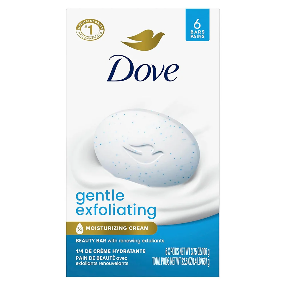 Prestigious Dove Gentle Exfoliating Beauty Bar Soap 6 Ea 3.75 Oz Trusted