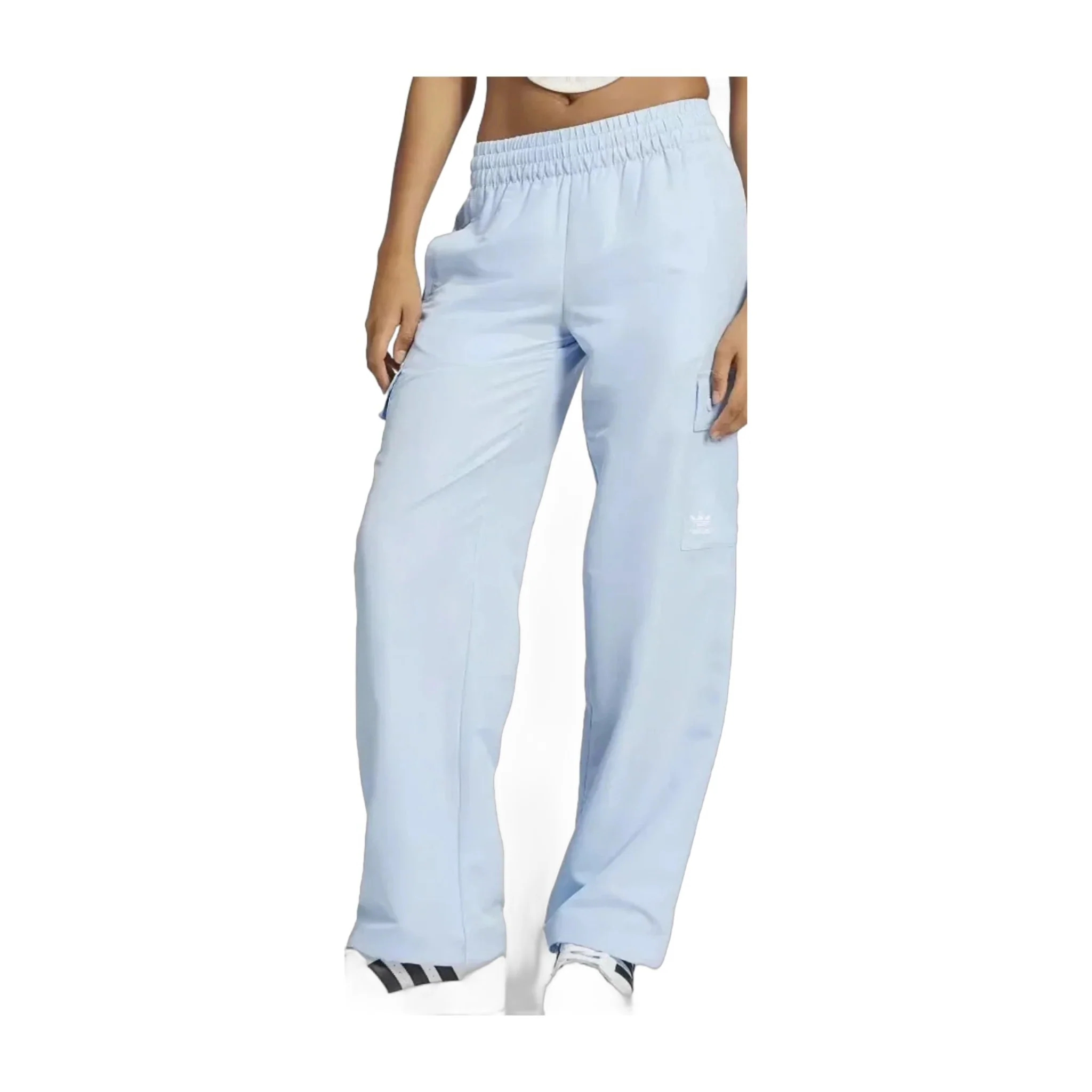 Solid JD1914 Womens Adidas Essentials Wide Hem Woven Cargo Pants Official