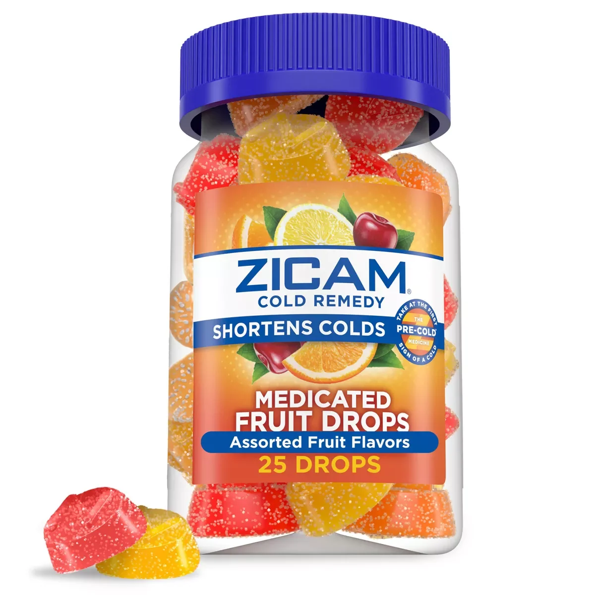 Consistent Zicam Cold Remedy Medicated Fruit Drops Assorted Fruit Flavors 25 Ea Durable