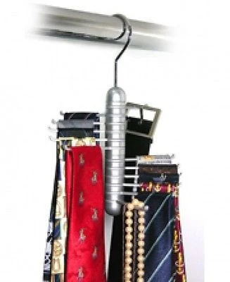 Fine Revolving Belt Storage Closet Organizer Rack for Neck Ties Closet Holder Holding Modern