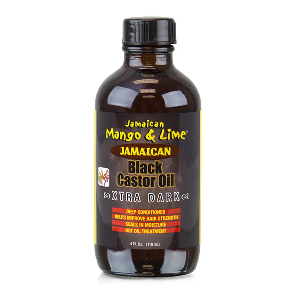 Authentic Jamaican Mango and Lime Black Castor Oil Xtra Dark 4 Oz Genuine