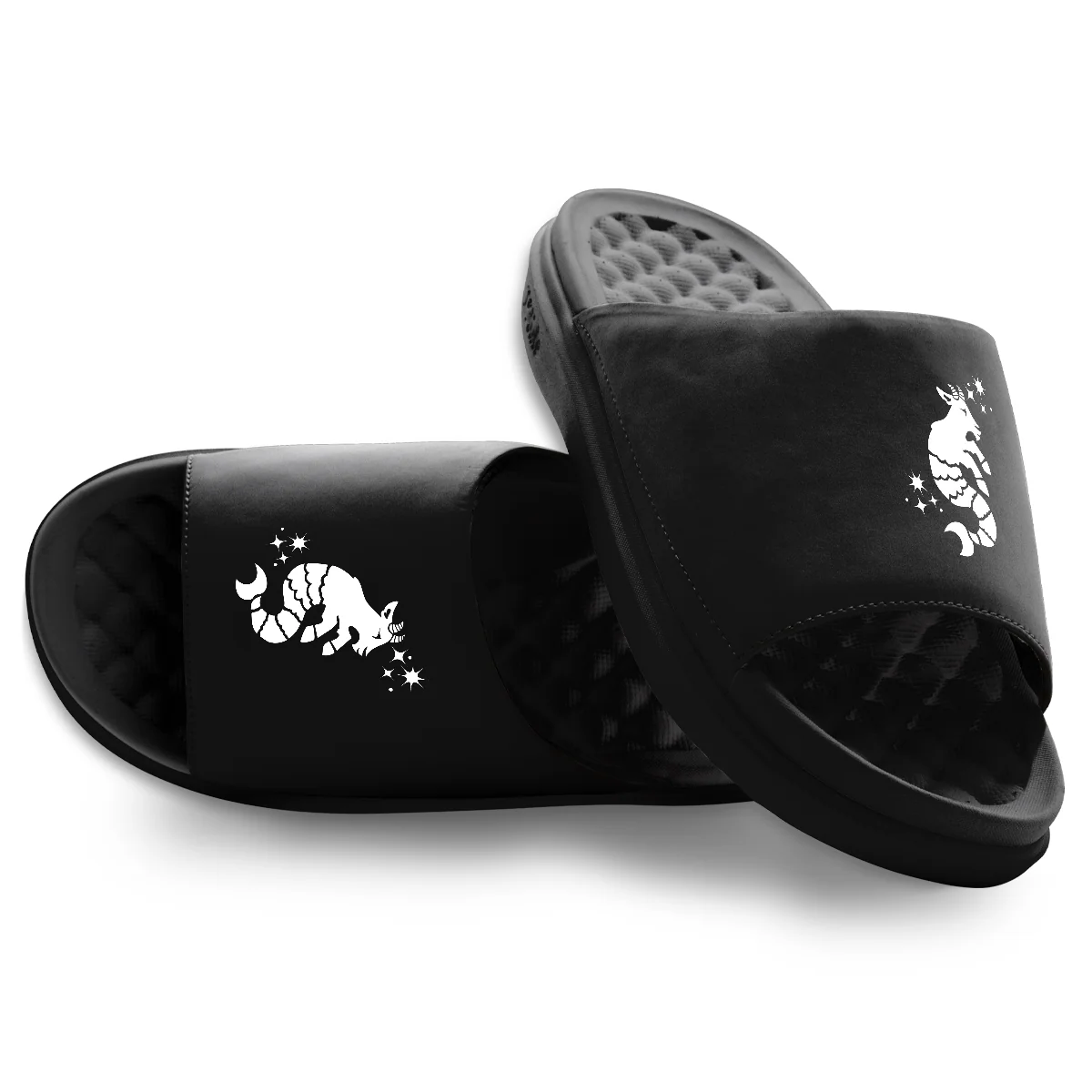 Professional Capricorn Zodiac Symbols Motive Slide Sandals Proven