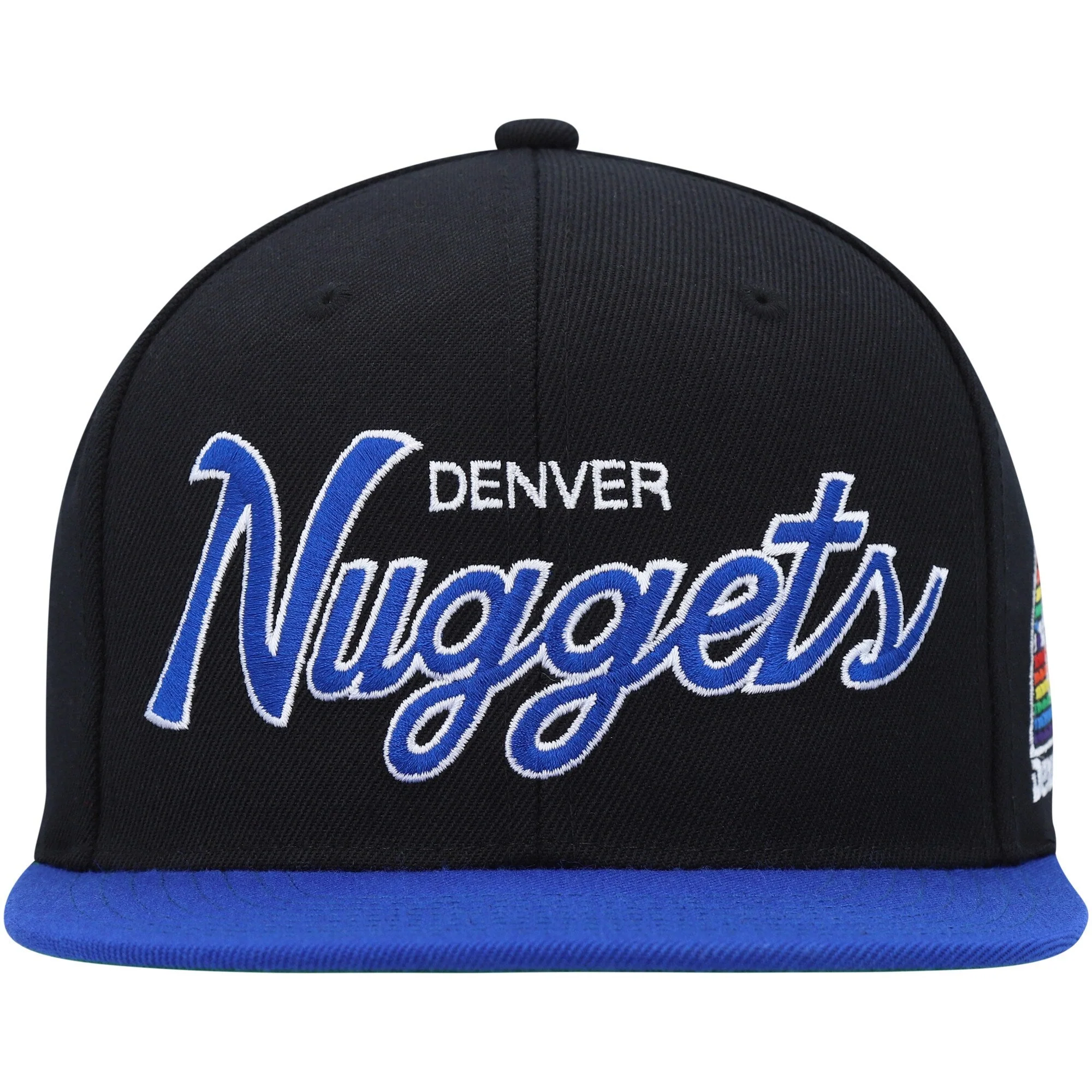 Comfortable Mitchell Ness Men's NBA Team Script 2.0 Snapback Hwc Nuggets Snapback Caps Specialty