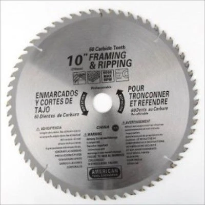 Genuine 10 60 Tooth Carbide Tip Wood Tipped Circular Round Power Saw Blade Comfortable