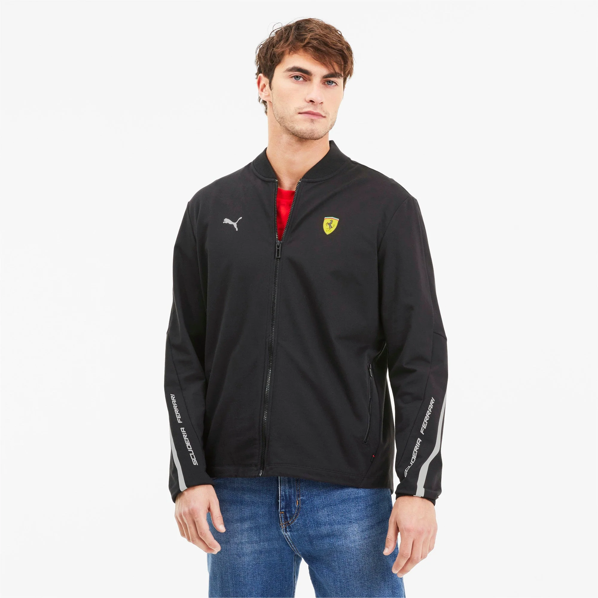 Responsible Puma Men's Sf Ferrari Lightweight Sweat Jacket Jackets Sophisticated