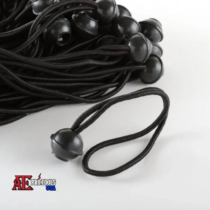 Next-Generation 100 Pack 6 Ball Bungee Cord Tie Downs for Tarp Canopy Tiedown Holder Selected