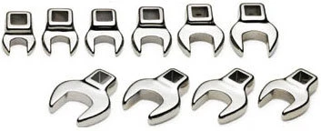 Smooth Metric Crowsfoot Wrench Set Pure
