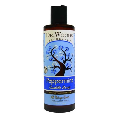 Versatile Dr.Woods Shea Vision Pure Peppermint Castile Liquid Soap 8 Oz Eco-Friendly