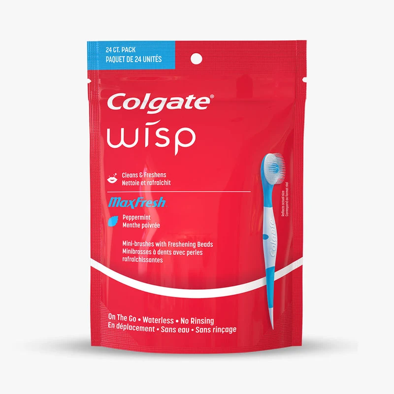 Contemporary Colgate Max Fresh Wisp Disposable Mini Travel Toothbrushes Superior