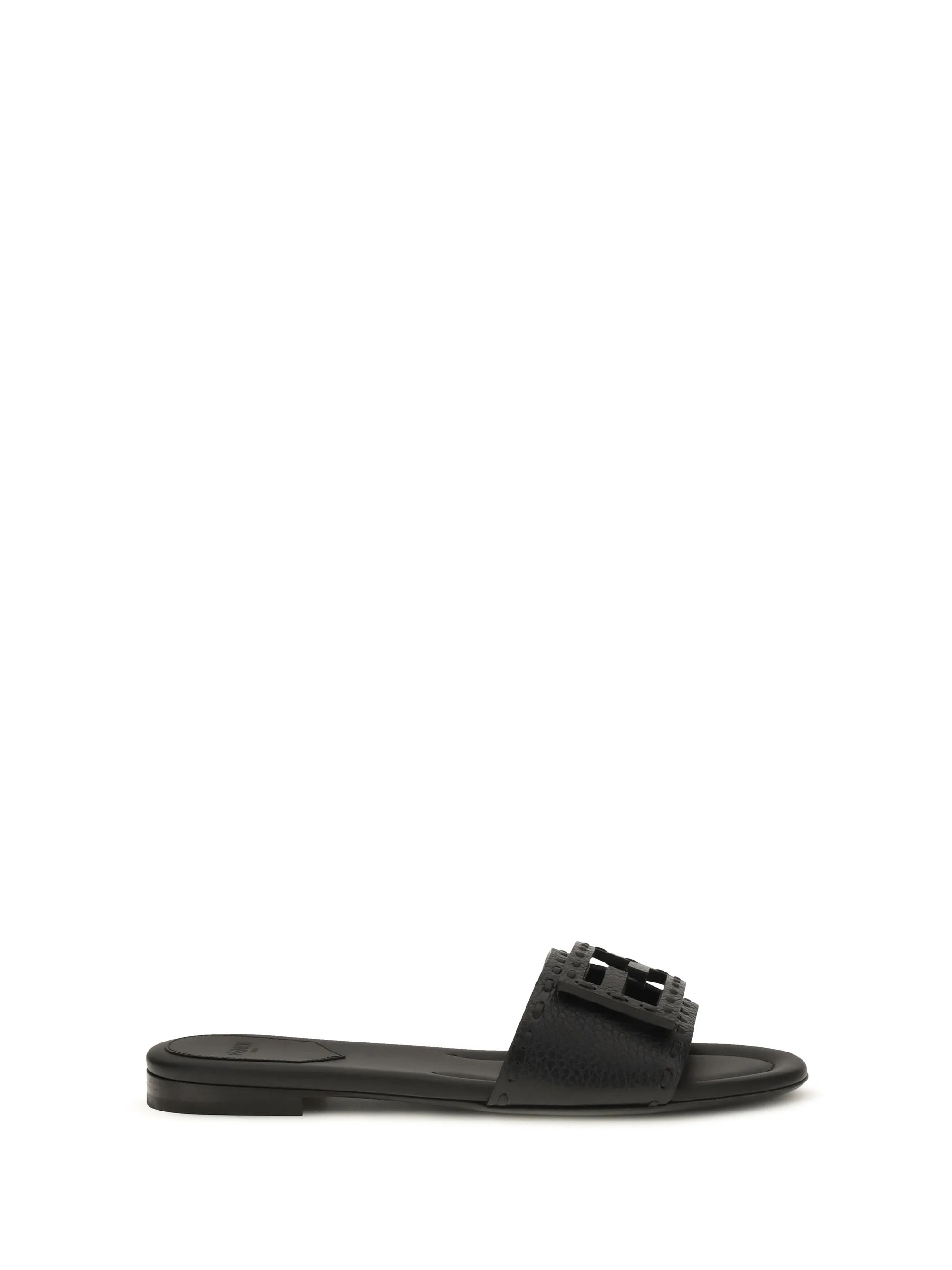 Fine Sandals Baguette Calfskin Black Effective