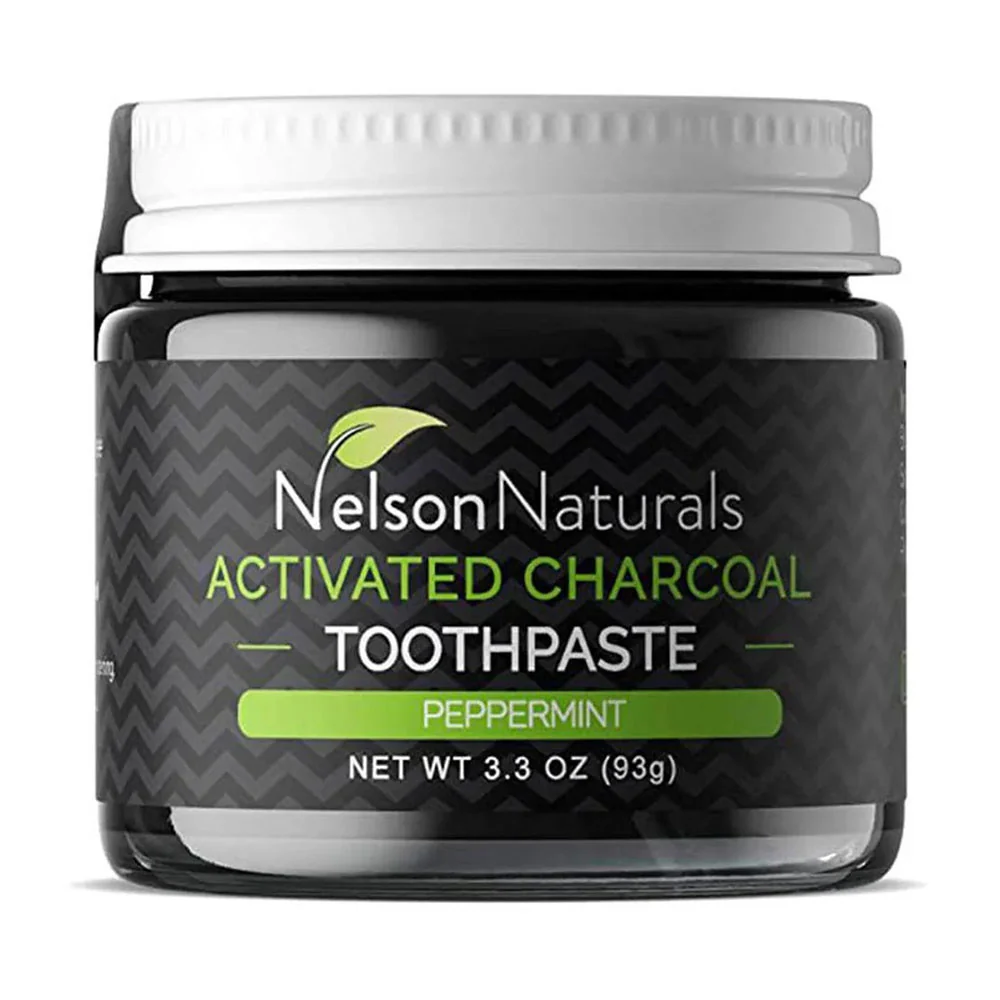 Prestigious Nelson Naturals Activated Charcoal Toothpaste Peppermint 3.3 Oz Specialty