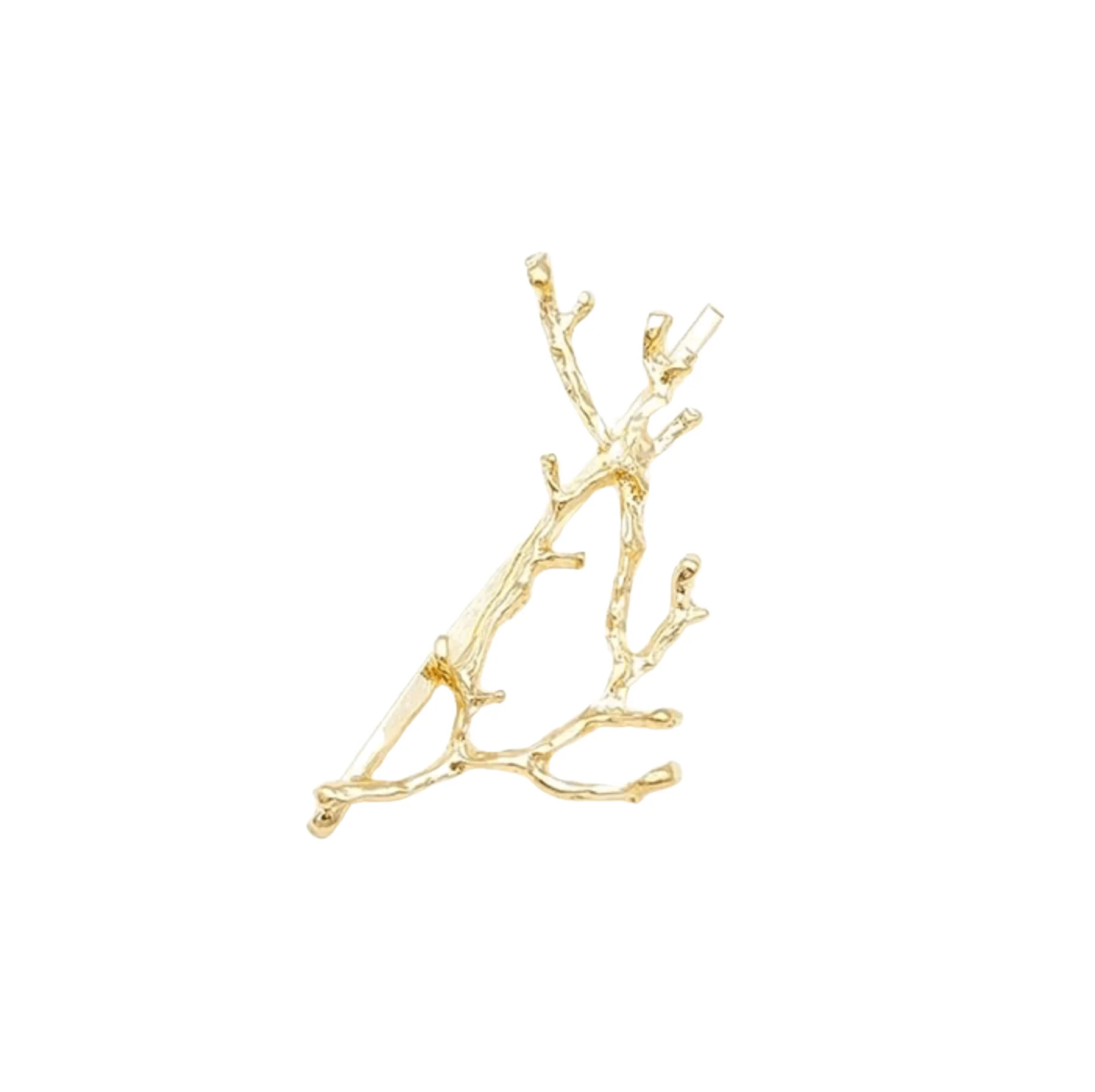 Effective Goldtone Branch Hair Clip 1 unit Smart