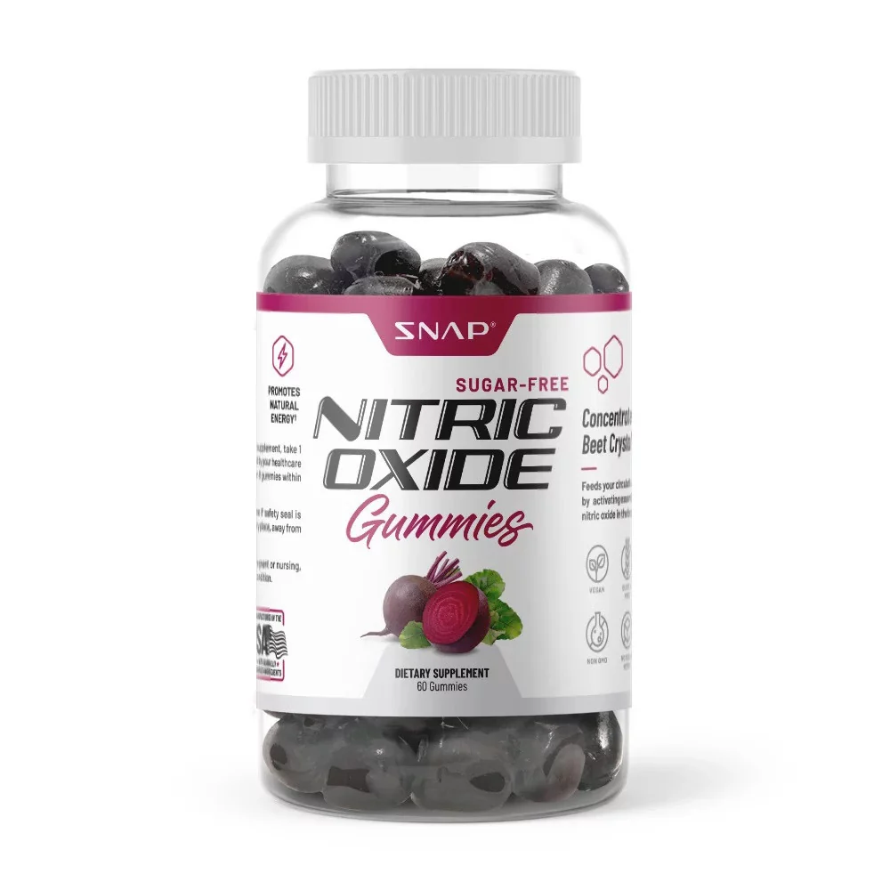 Consistent Snap Nitric Oxide Beet Root Gummies Sugar Support Heart Health 60 Ea Superior