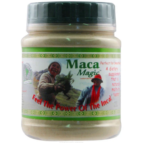 Contemporary Maca Dietary Supplement Whole Raw Powder Jar - 7.1 Oz Healthy