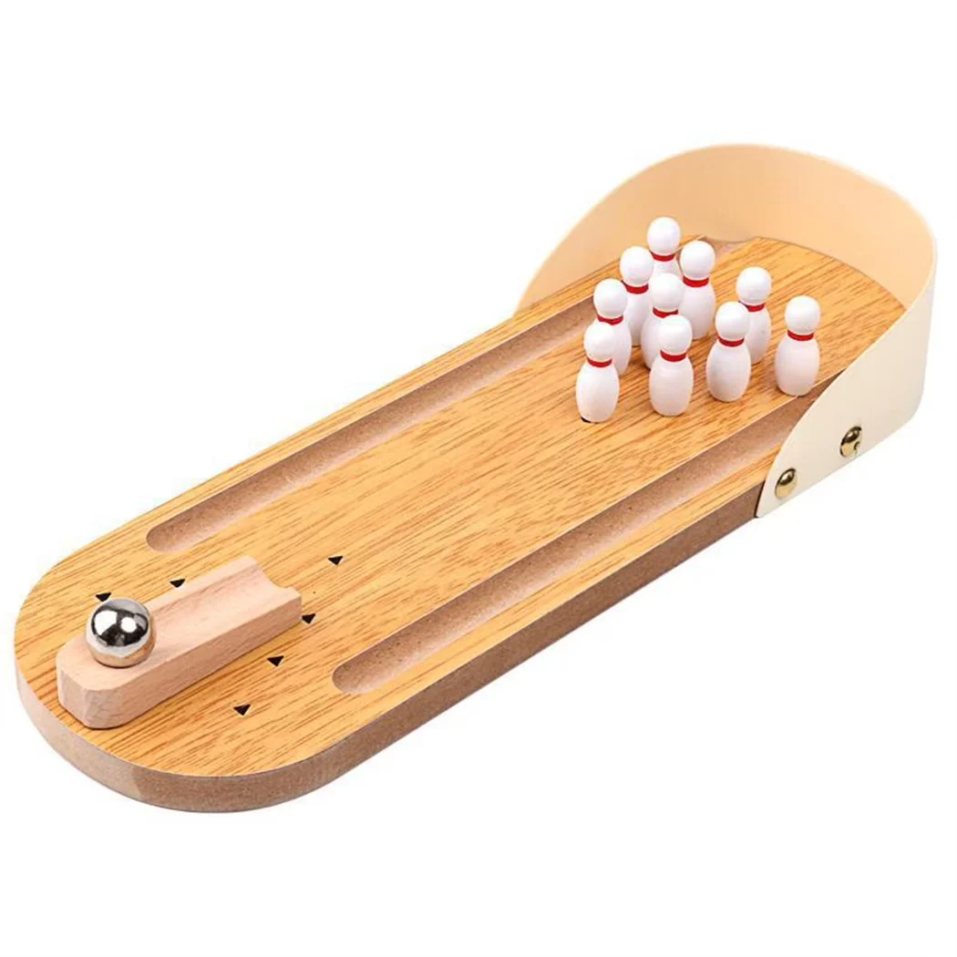 Top-Quality Tabletop Mini Bowling Set Fine Crafted