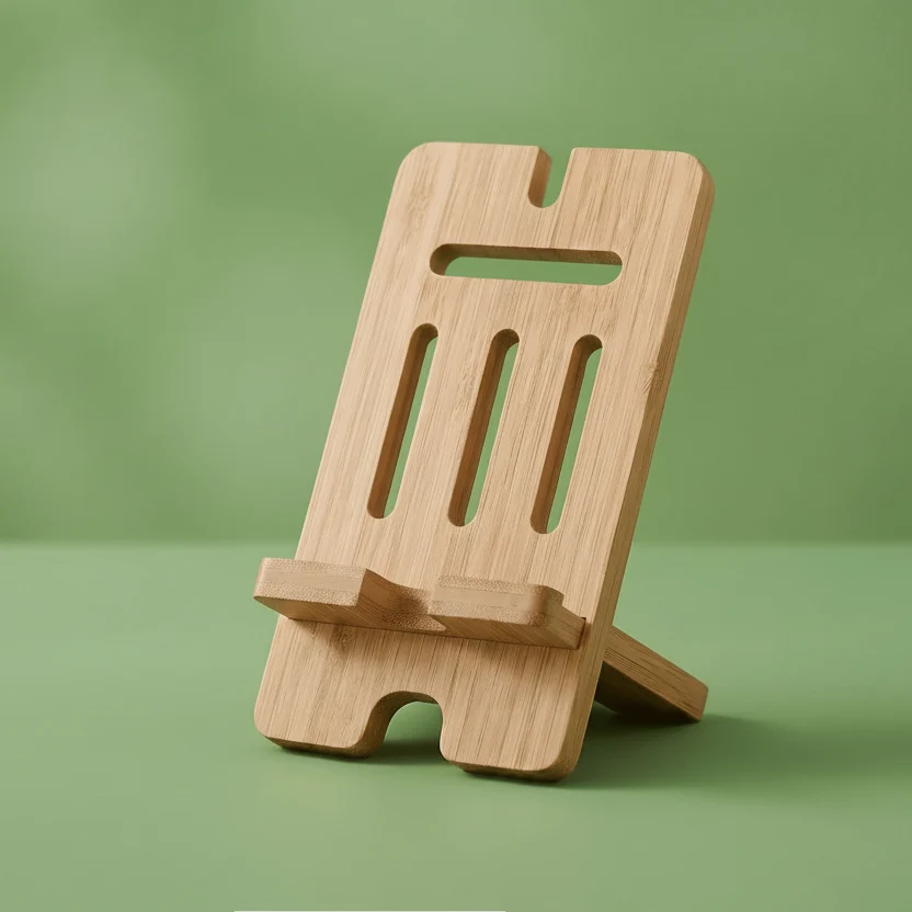 Stylish Bamboo Tablet Phone Stand Carefully Designed