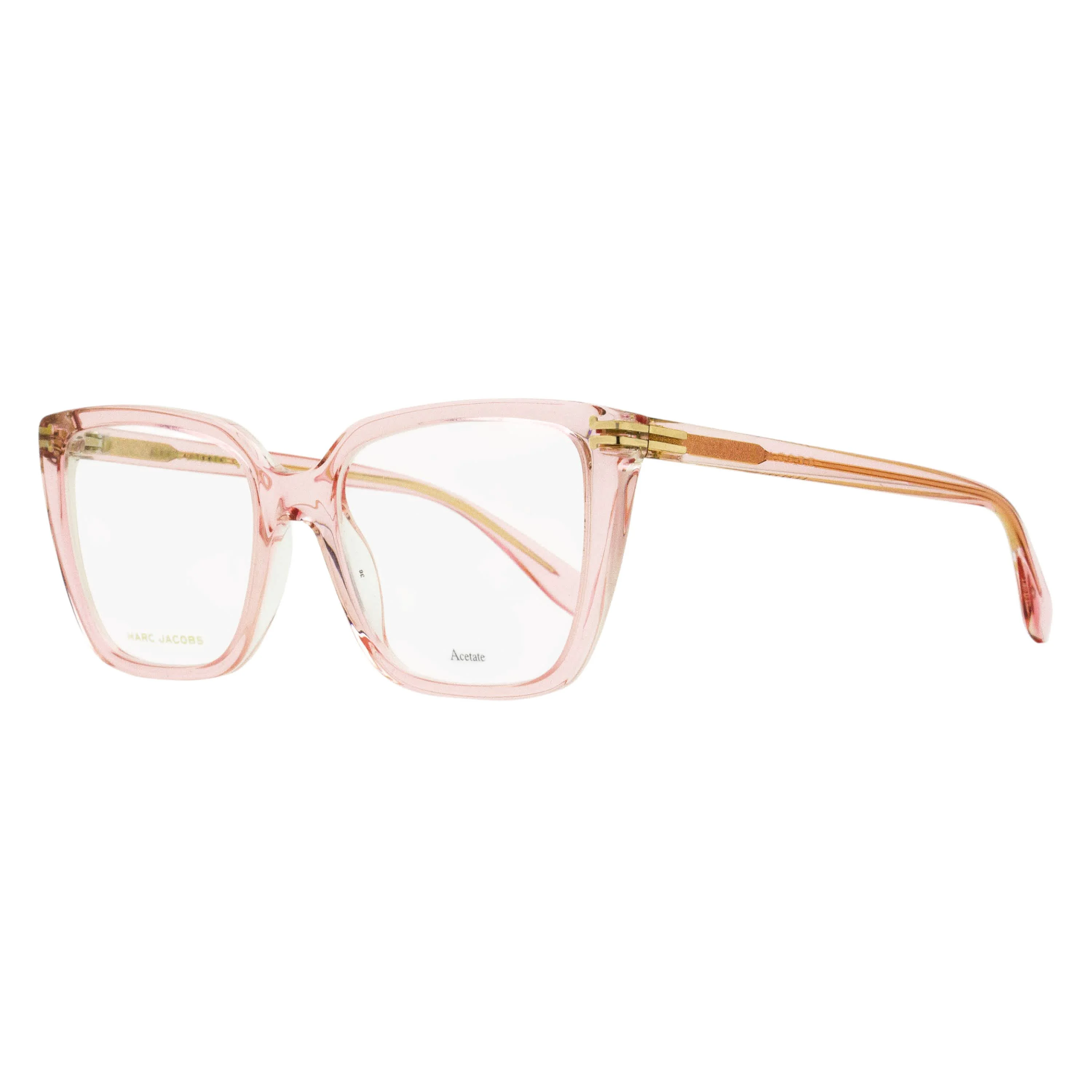 Luxury Marc Jacobs Mod Square Eyeglasses MJ 1107 8XO Pink Crystal 54mm Specialty