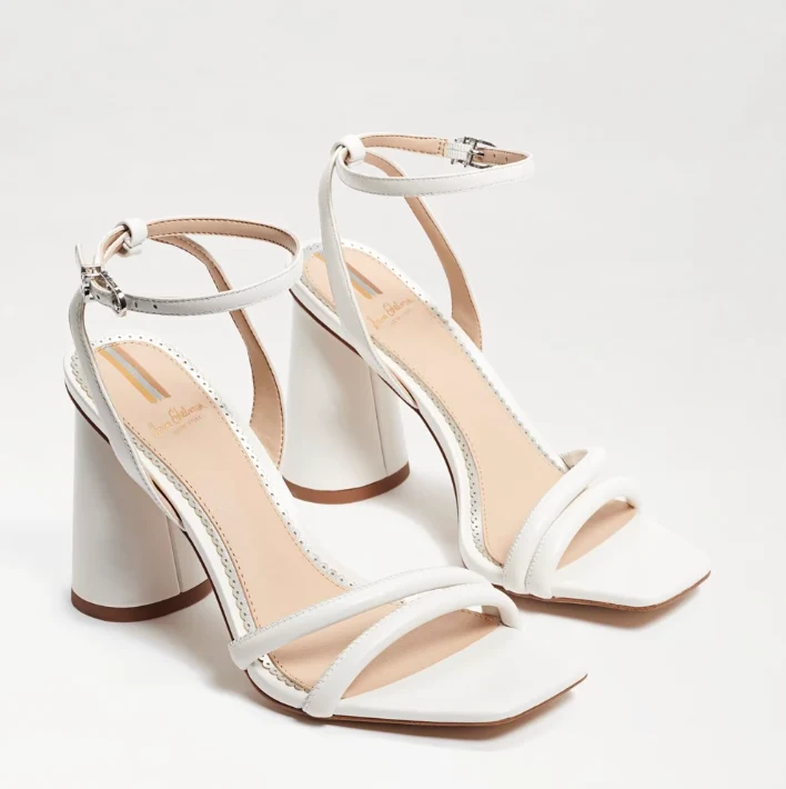 Clean Sam Edelman Kia Block Heel in White Easy-to-Use