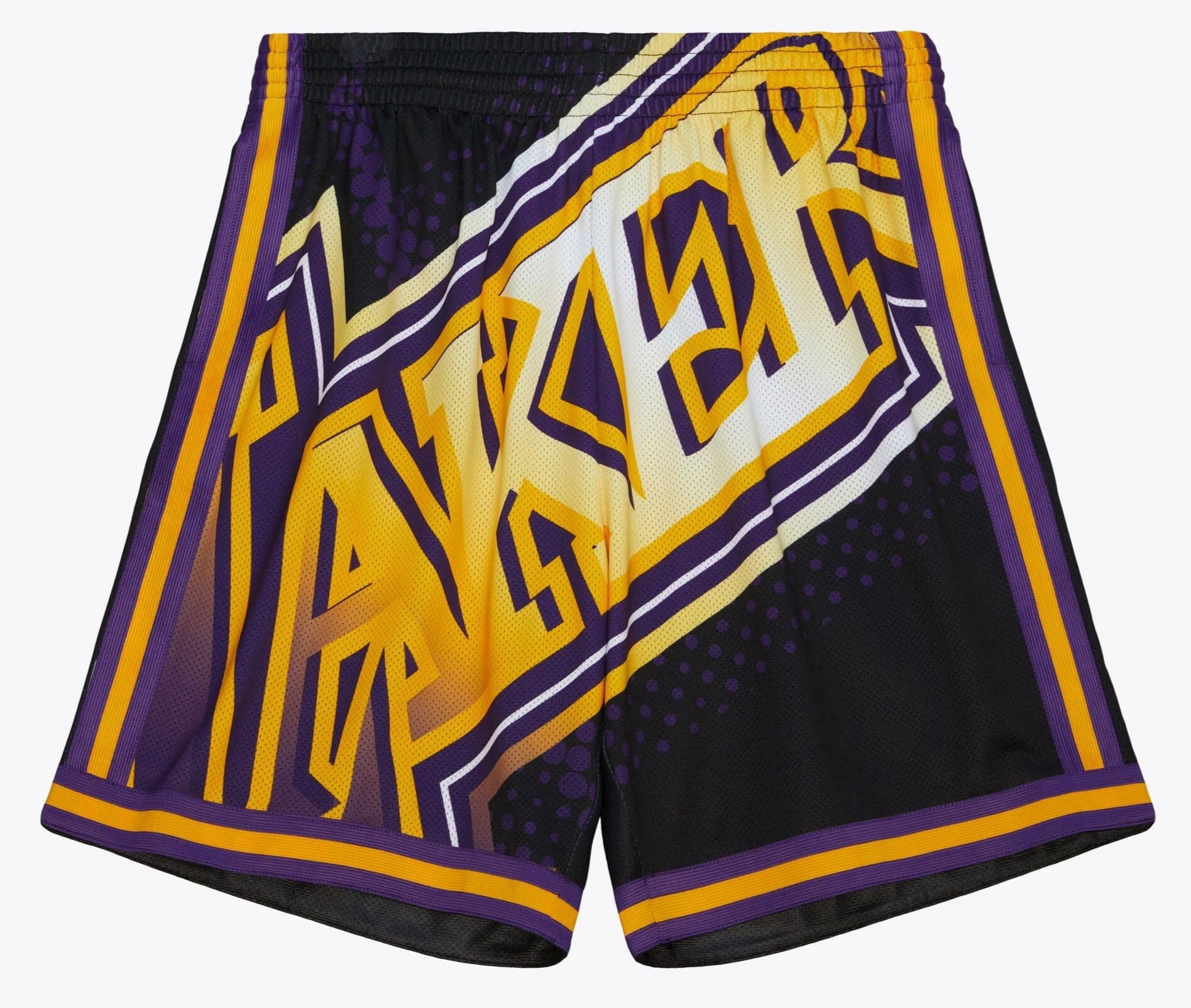 World-Class Mitchell Ness Men's NBA Big Face 7.0 Fashion Shorts Lakers Eco-Friendly