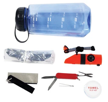Outstanding 16 in 1 Survival Emergency Camping Drinking Water Bottle Gear Knife Tool Set Kit Refined