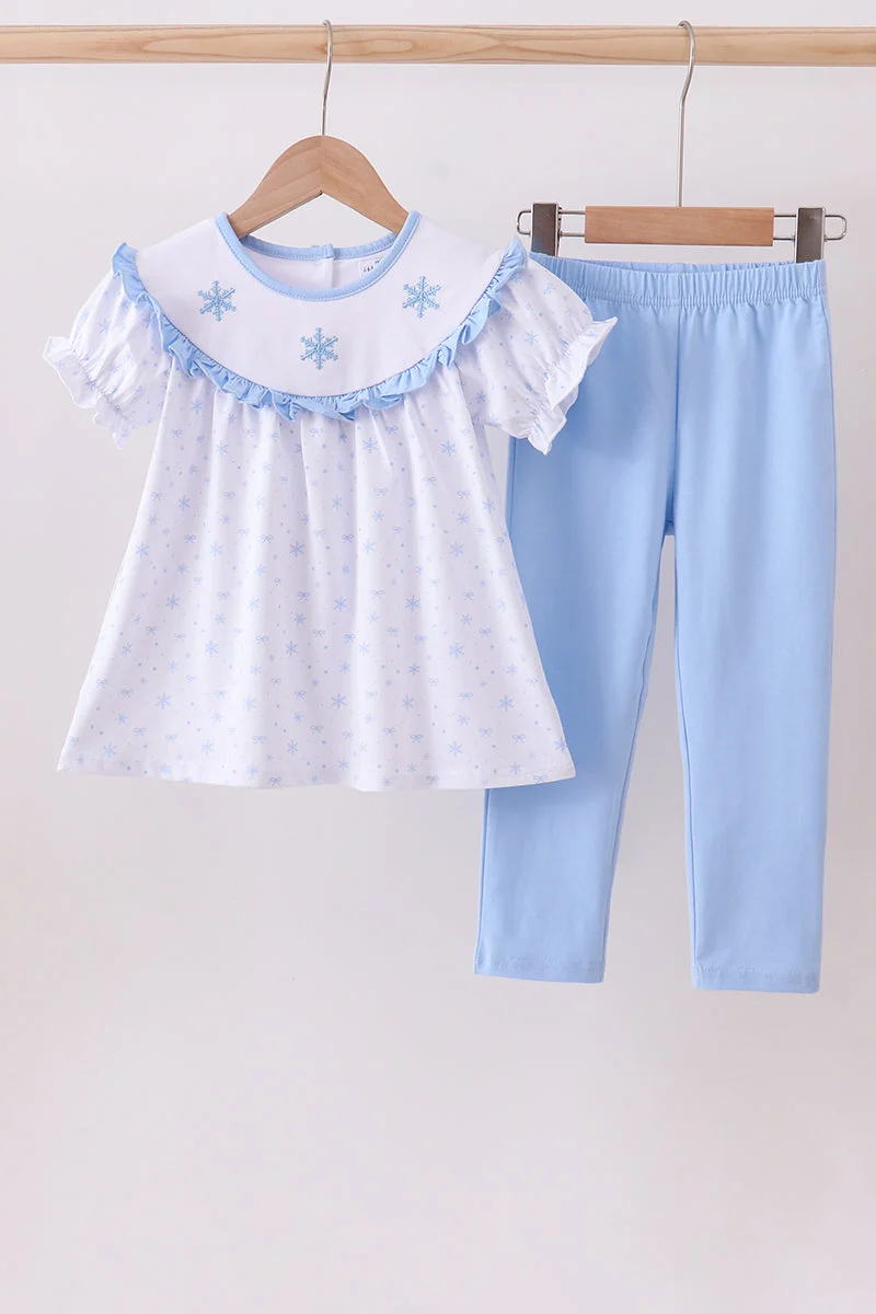 Contemporary Premium blue snow bow pants set Healthy