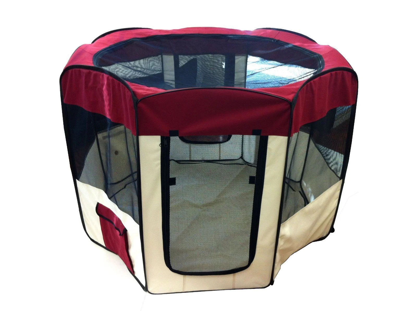 Green Red Portable Folding Fold Up Pet Dog Animal House Play Pen Healthy