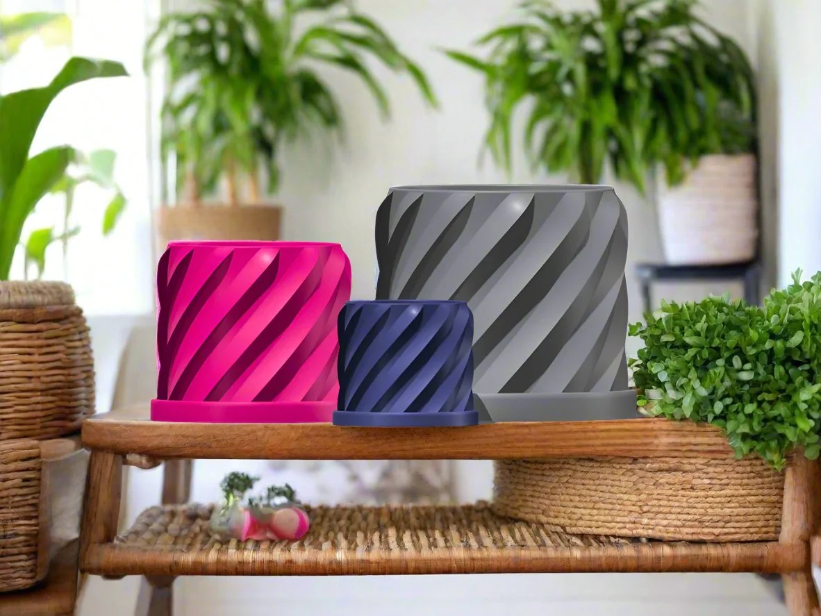 Environmentally Friendly Thicc Spiral Plant Pot Superior