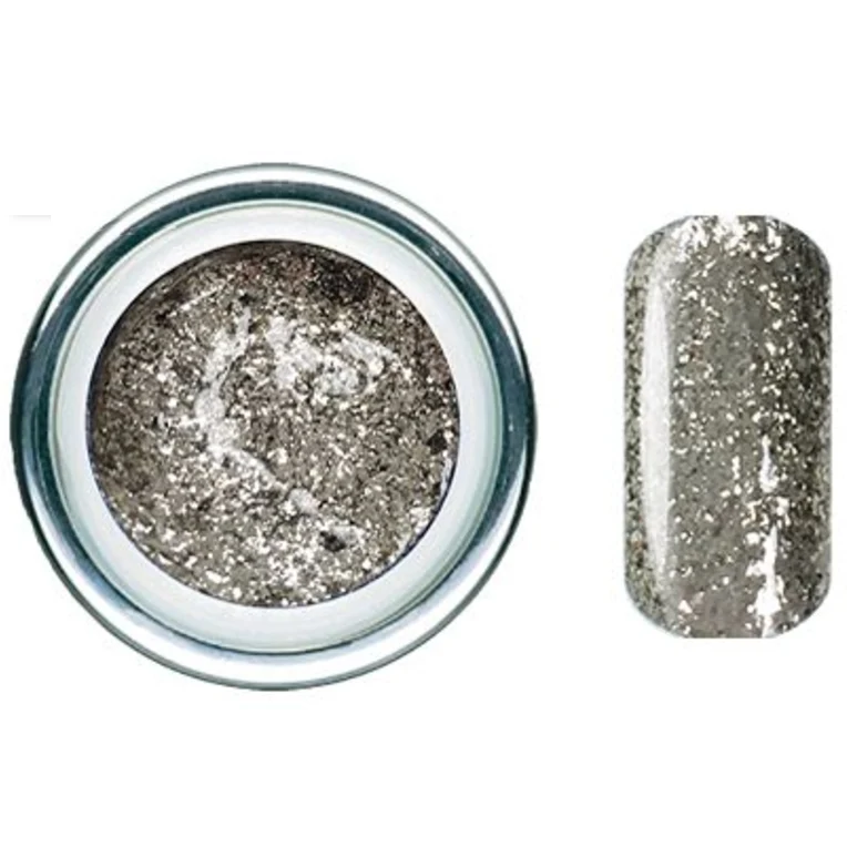 Durable Pewter Quartz Glitz Glitter Gel - Akzentz Gel Play UV LED Pure