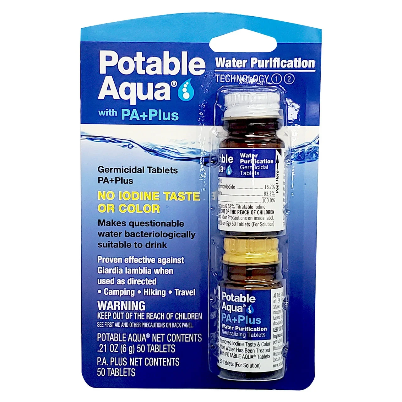 Original Design Potable Aqua Water Purification Tablets With Pa Plus - 1 Kit Exceptional