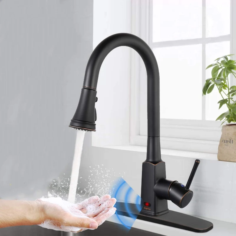 Professional Hands Motion Sensor Touchless Automatic Kitchen Faucet Premium Material