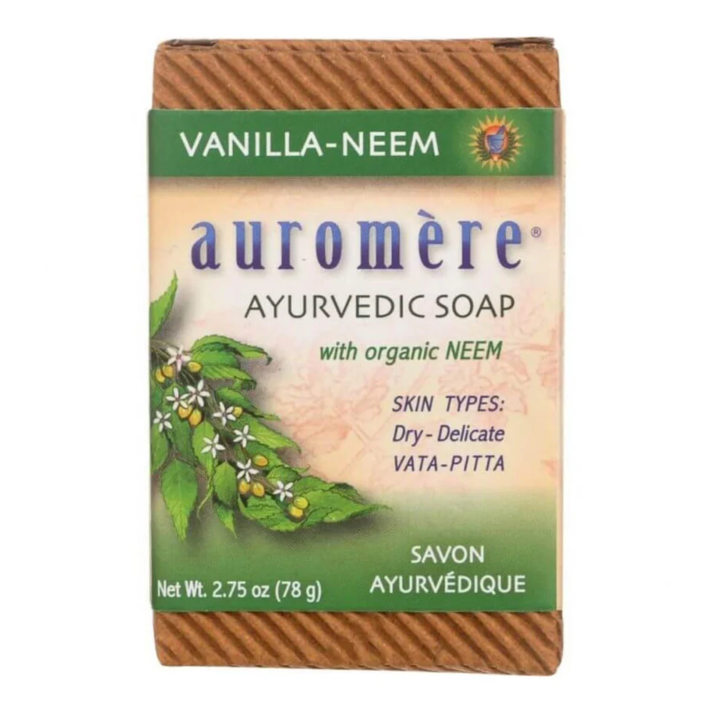 Trendy Auromere Ayurvedic Soothing And Moisturizing Bar Soap Vanilla Neem 2.75 Oz Durable