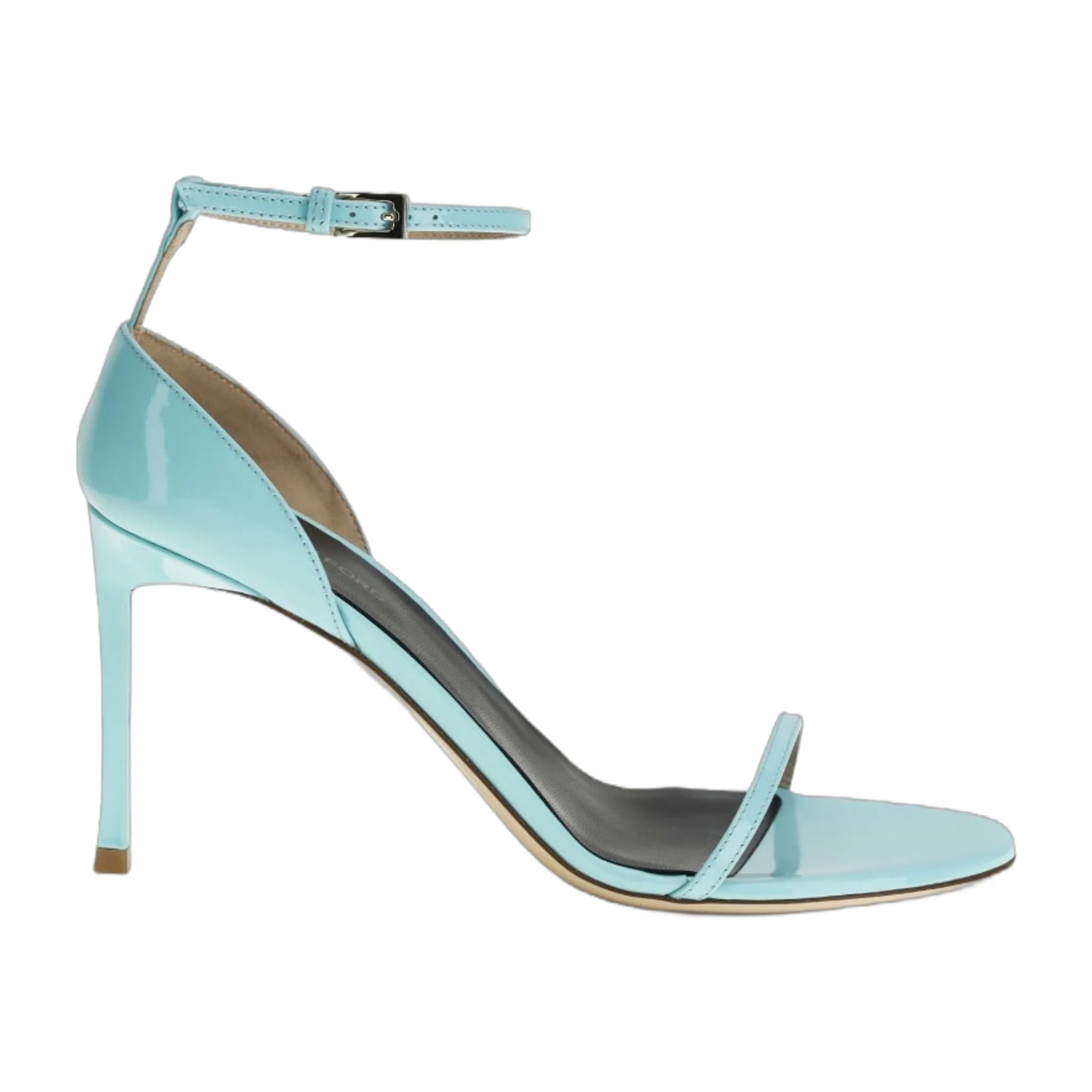 Optimized Sandals Vertigo Patent Leather Aqua Practical