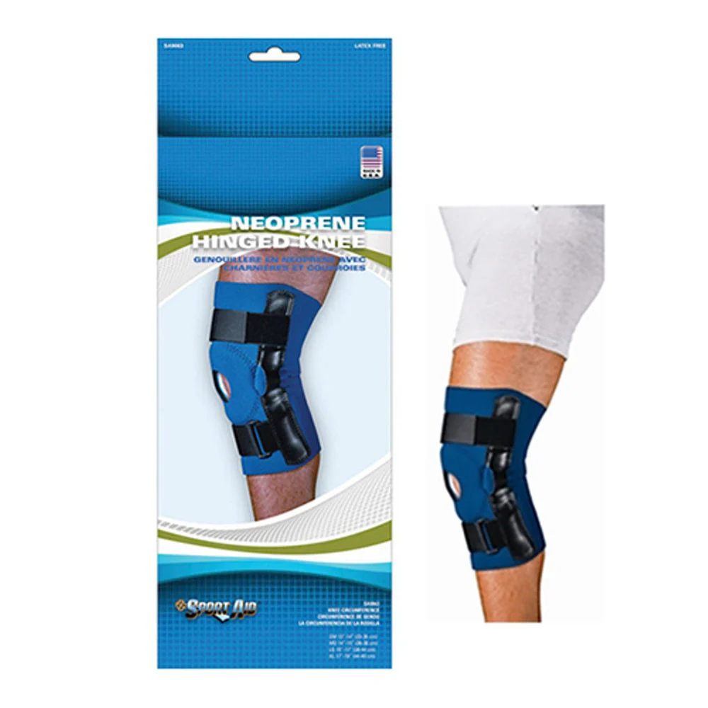 Unique Sport Aid Neoprene Hinged Knee Brace With Open Patella Medium 1 Ea Durable